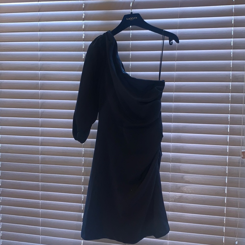 By Malina Gemma one Shoulder Ruffle Dress